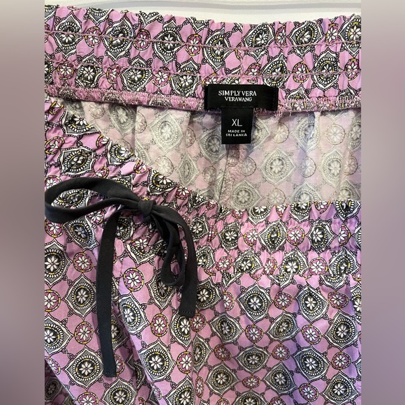 Simply Vera VeraWang - Womens Shorts - Pink/Grey/Black - Size XL - Picture 6 of 8